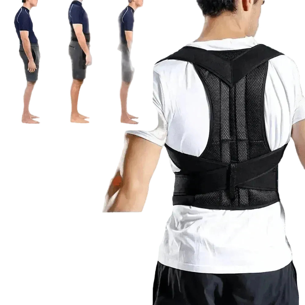 Black Posture Corrector Belt